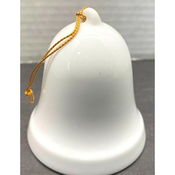 Vintage Precious Moments Bell Peeking in to Wish You a Merry Christmas - Picture 7 of 10